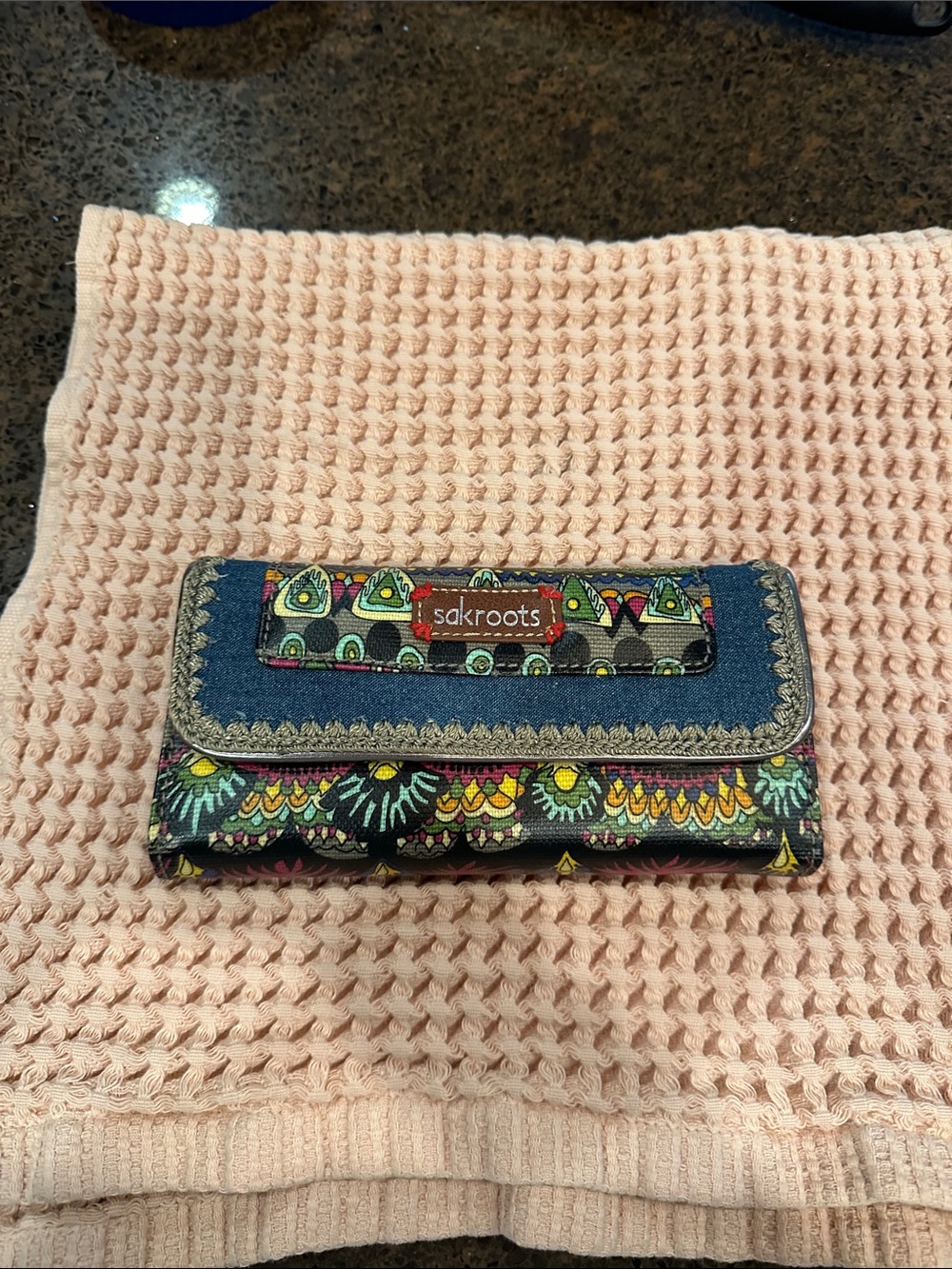 Sakroots Multicolor Tribal-Print Accordion Wallet